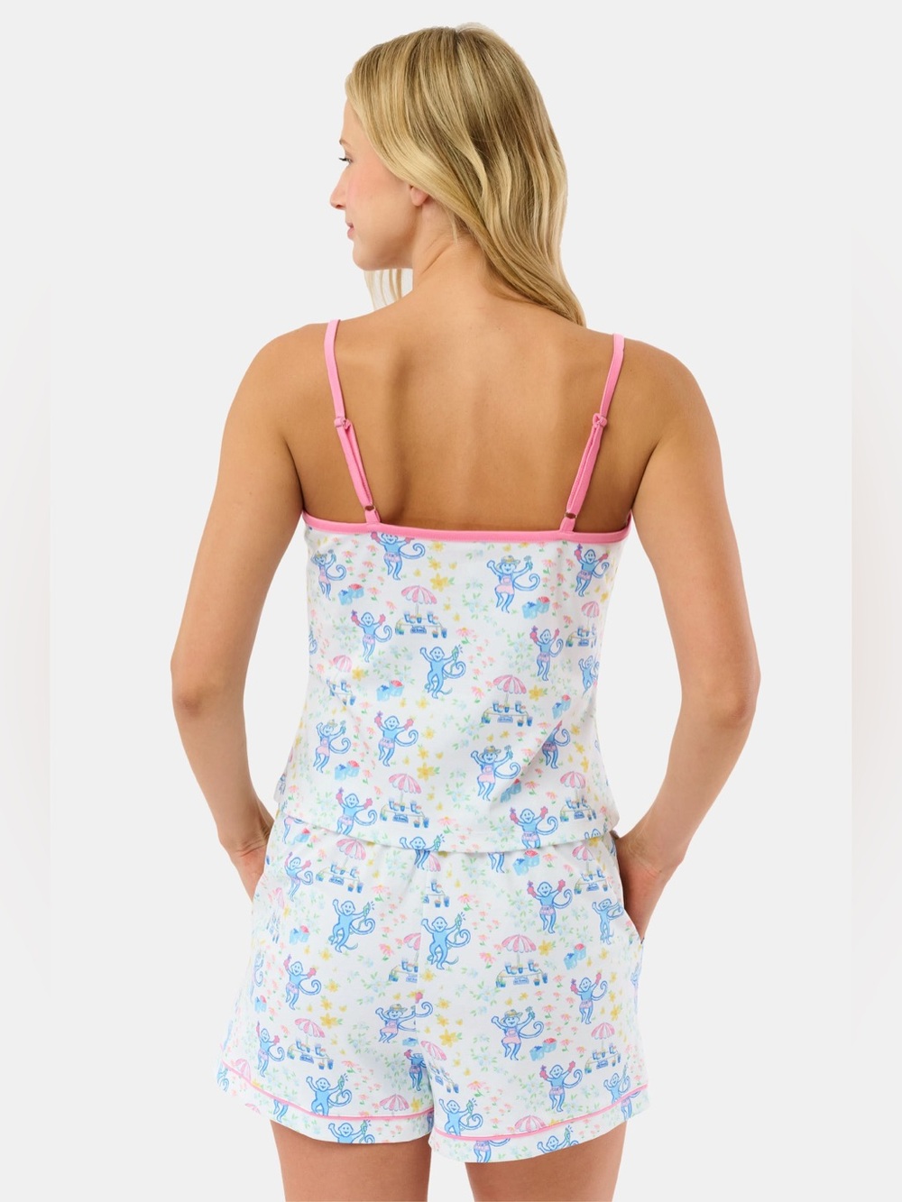 Roller Rabbit Monkey Mischa Tank Pajama Set - Picture 5 of 16